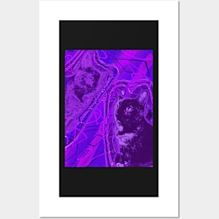 Halftone Cat V8 Posters and Art